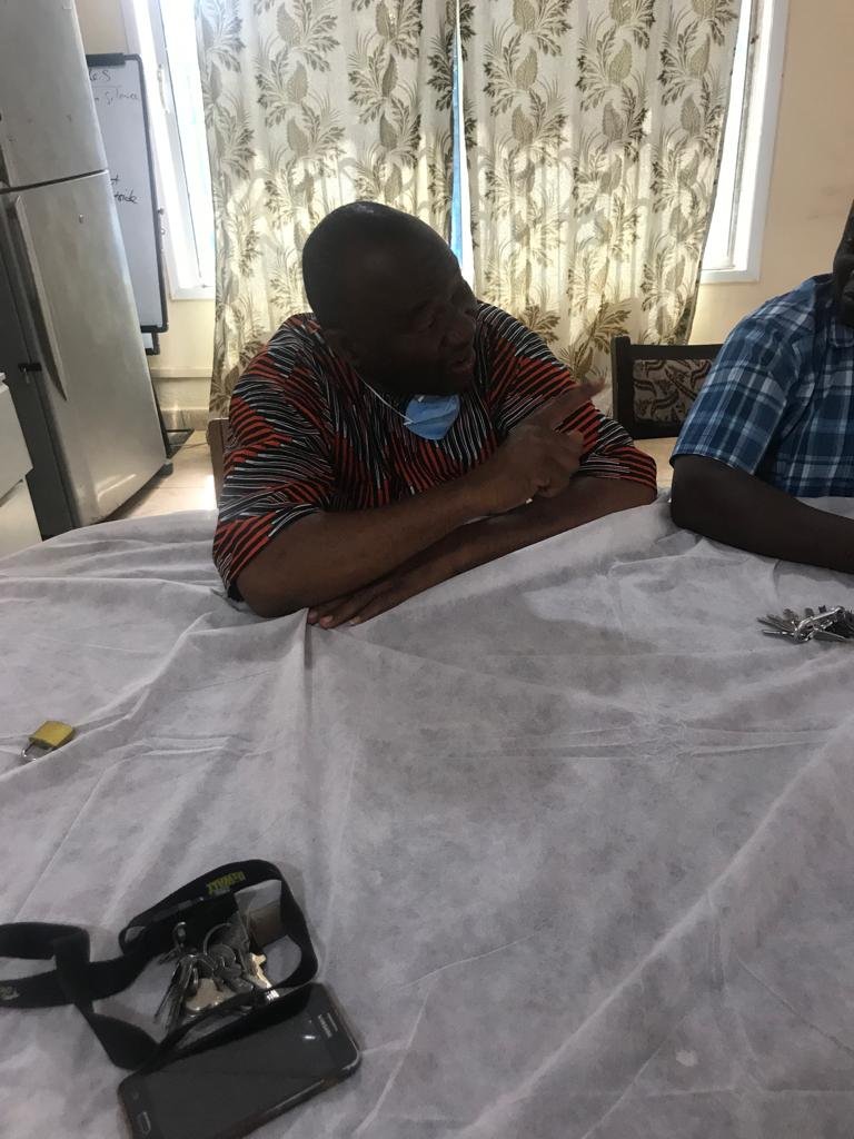 Bwiam Hospital staff audience